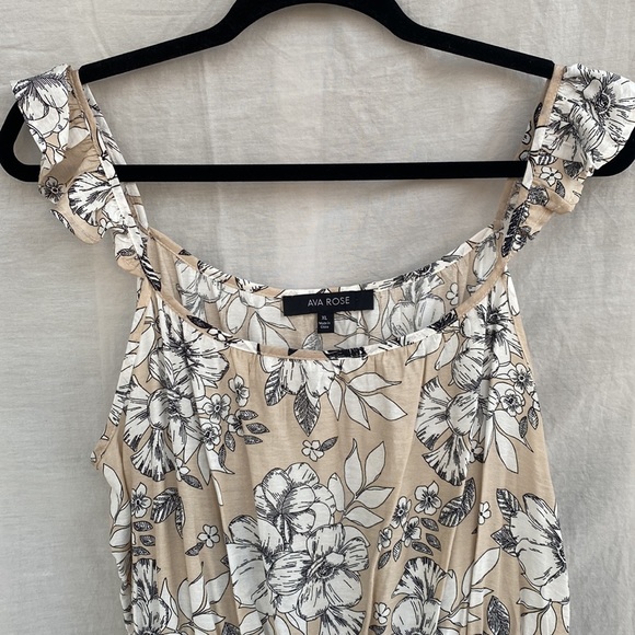 AVA ROSE - Beige floral Dress - Size XL - Picture 5 of 7